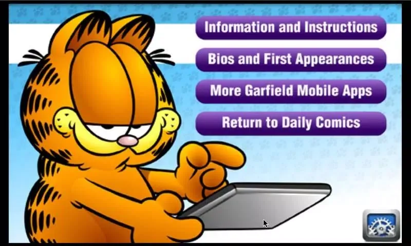 Tangkapan layar Garfield Daily