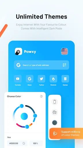 Pawxy - Fast VPN & Web Browser应用截图