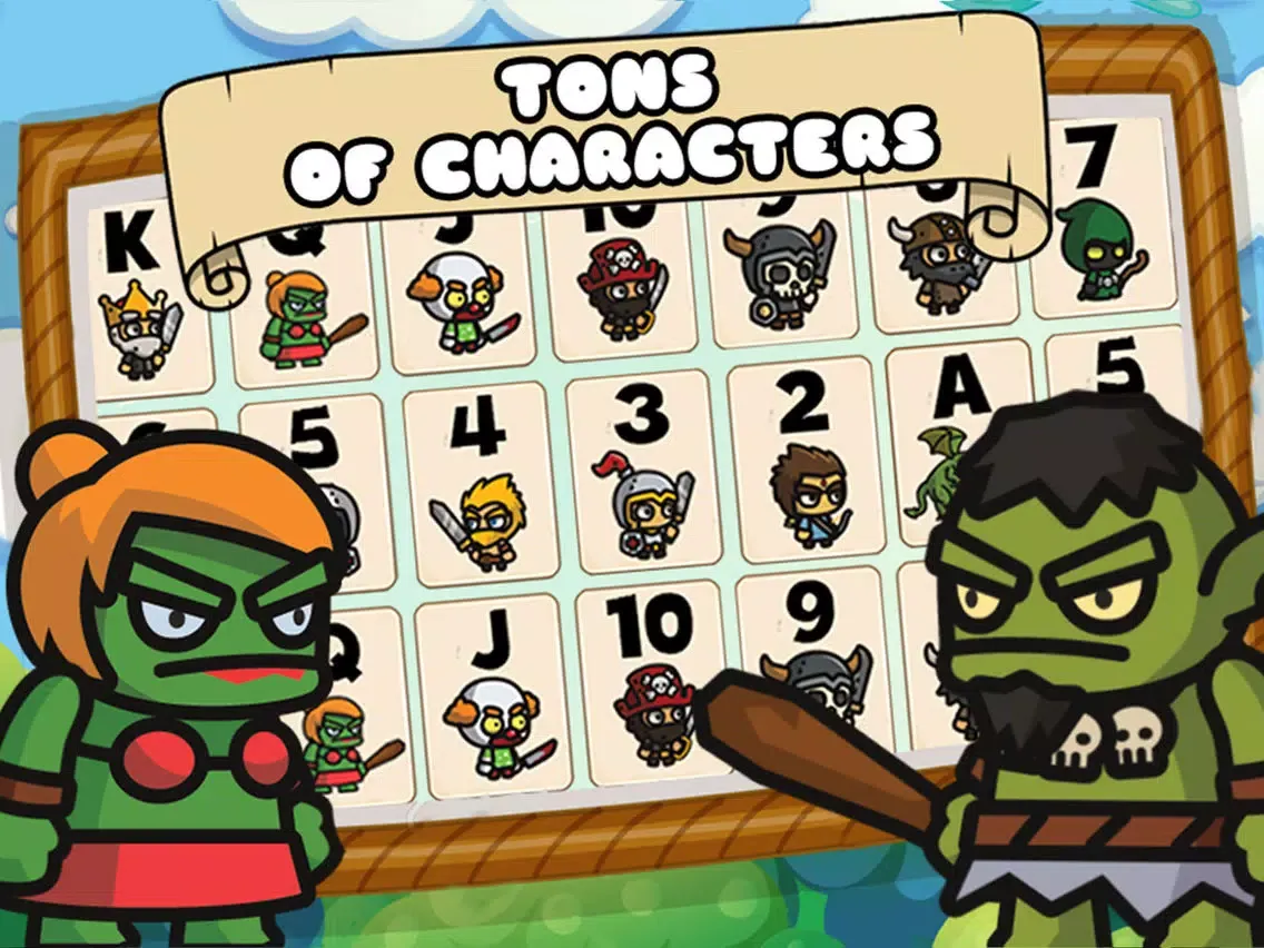 Captures d'écran de Cartoon Card Heroes iPad 