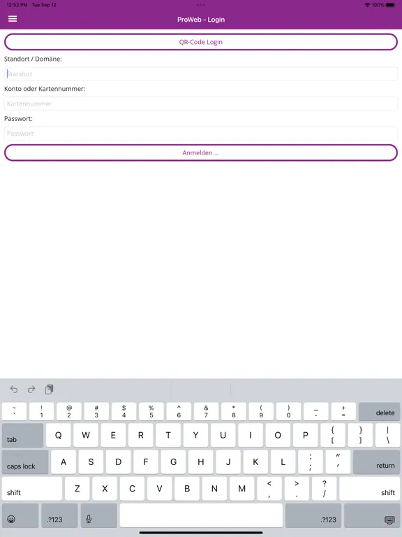ProWeb App iPad 应用截图
