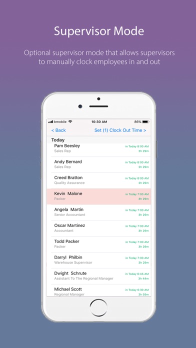 Tangkapan skrin Timekeeper by paybookapp.com
