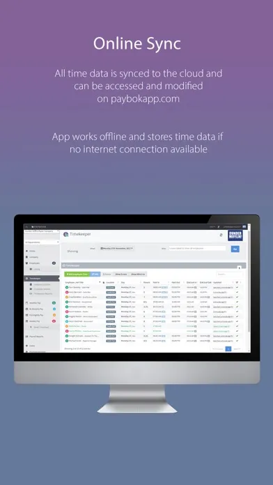 Timekeeper by paybookapp.com স্ক্রিনশট