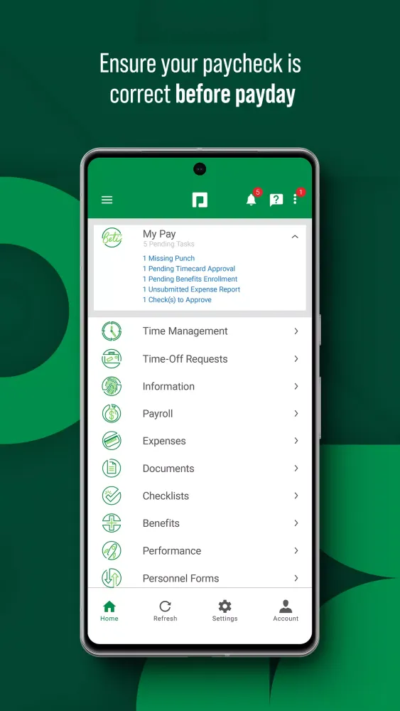 Paycom Screenshots