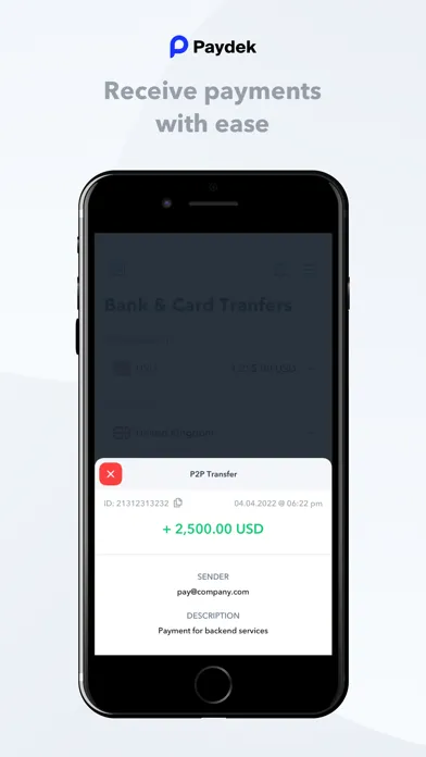 Zrzuty ekranu Paydek