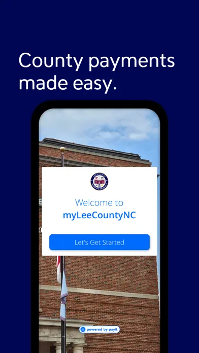 Tangkapan layar MyLeeCountyNC