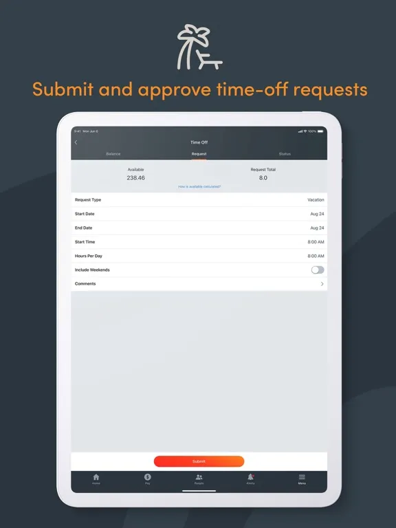 Paylocity iPad 应用截图