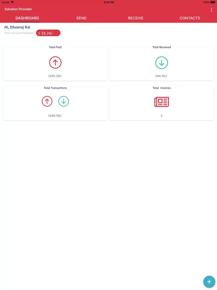 PayMate India iPad  Screenshots