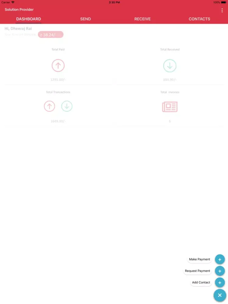 PayMate India iPad  Screenshots