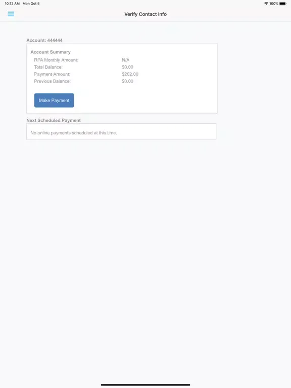 Elm City Rent Pay iPad  スクリーンショット