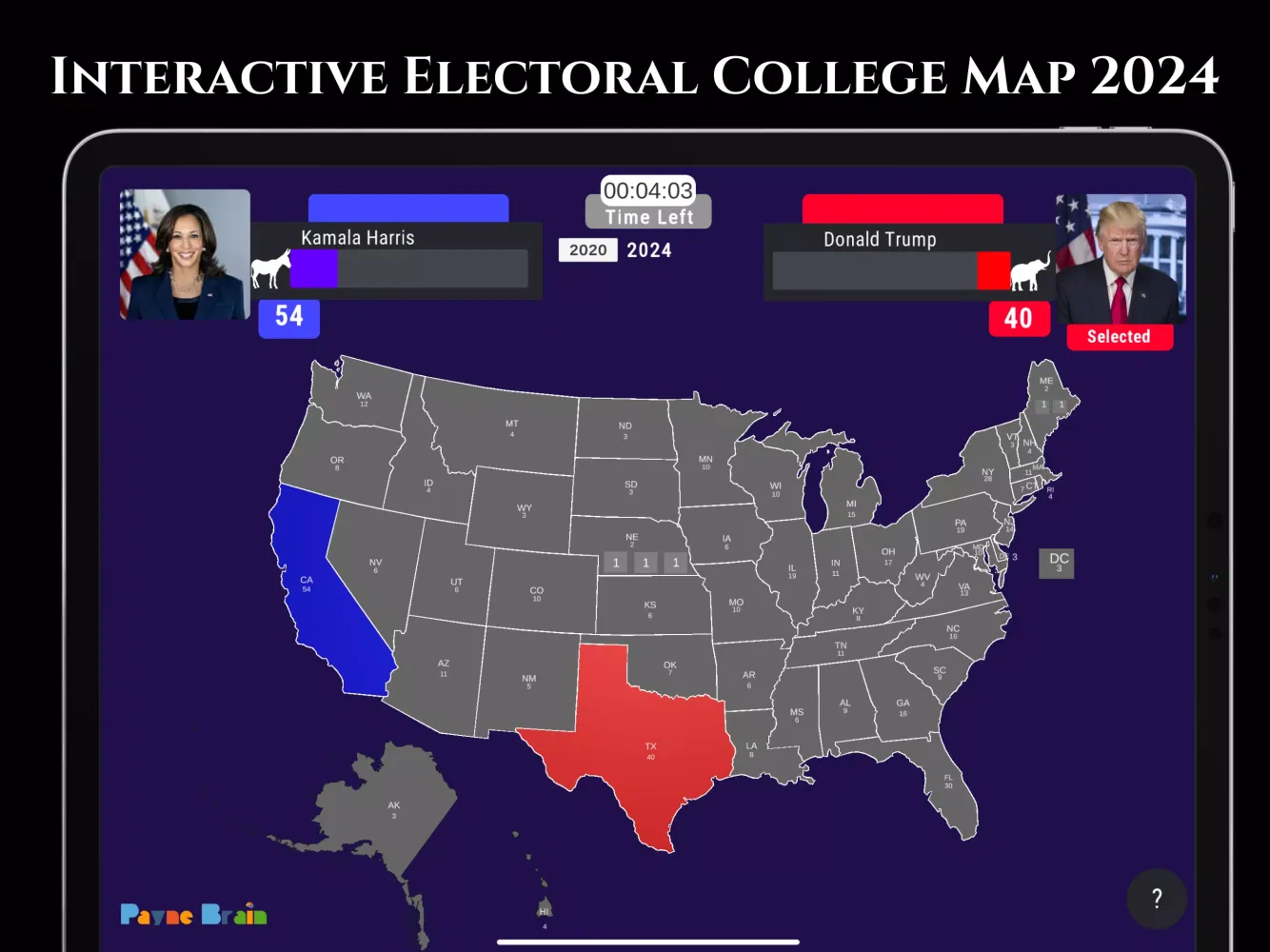 Election Map 2024应用截图