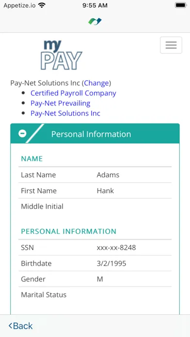 Pay-Net myPay স্ক্রিনশট