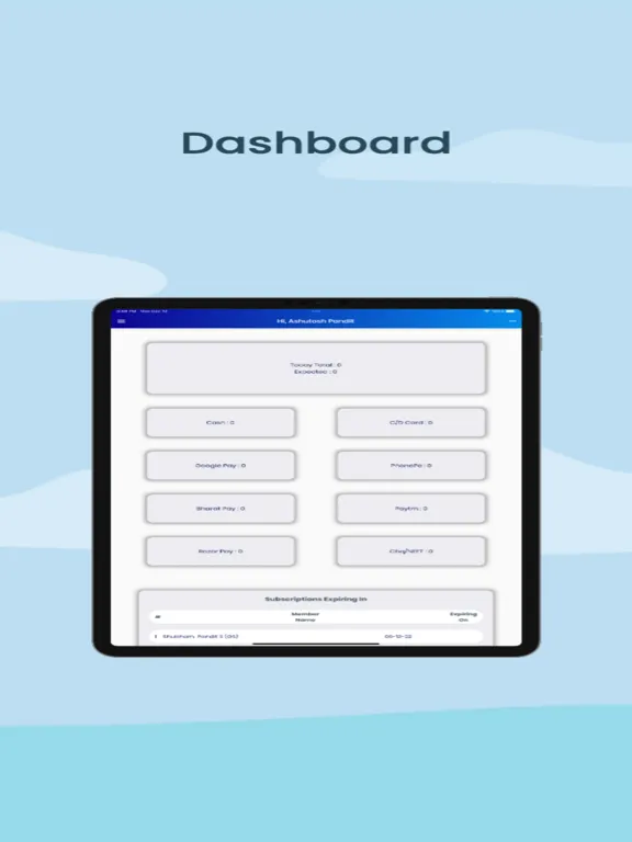 Healthfit - PayPer iPad  Screenshots