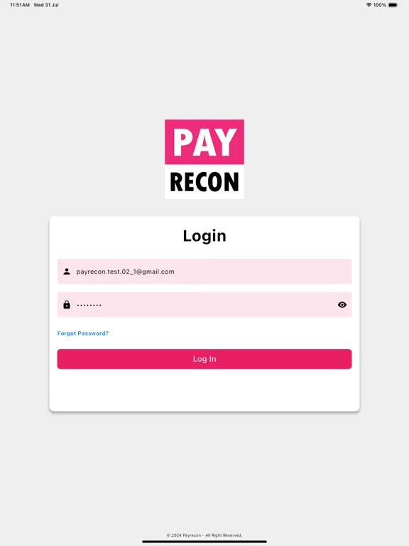 Capturas de tela do PayRecon Bossy iPad 