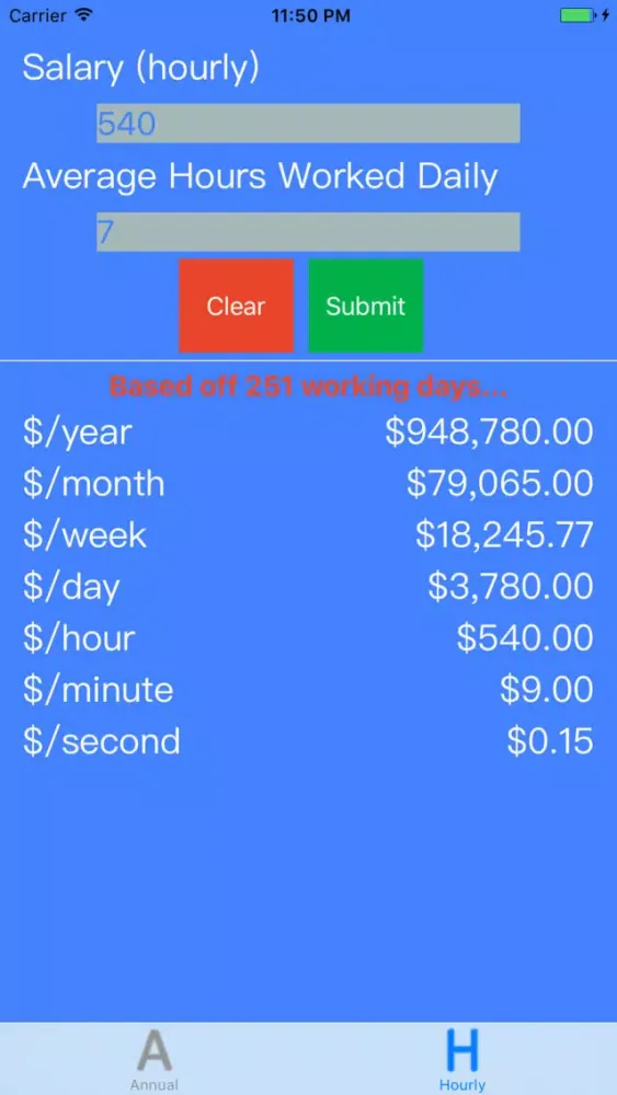 Salary Calculator – HR Pay Wage & Payroll Employee Screenshots