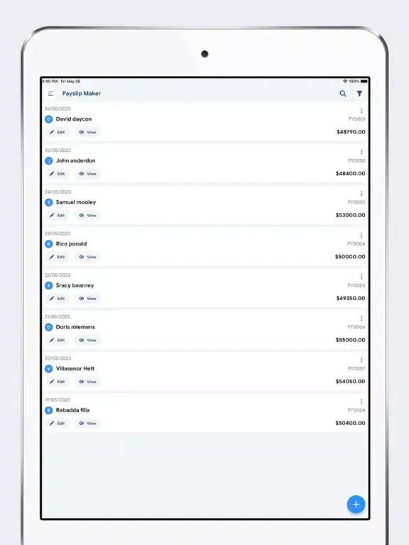 Captures d'écran de Payslip: Paystub Maker iPad 