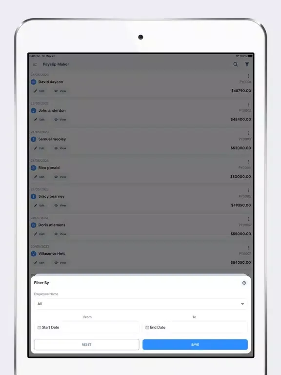 Captures d'écran de Payslip: Paystub Maker iPad 