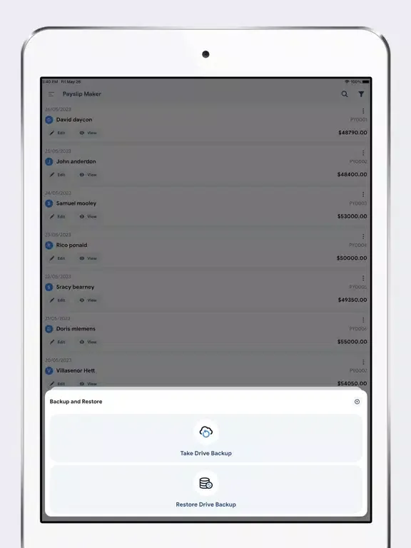 Captures d'écran de Payslip: Paystub Maker iPad 