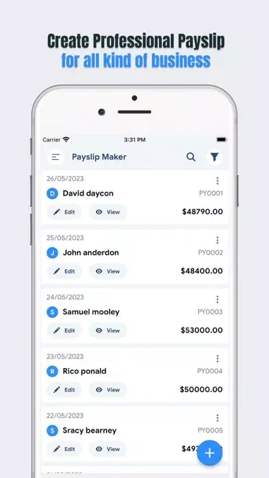 Captures d'écran de Payslip: Paystub Maker