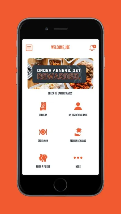 Ảnh chụp màn hình của Abner's Famous Chicken App