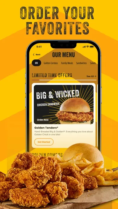ภาพหน้าจอของ Golden Chick App