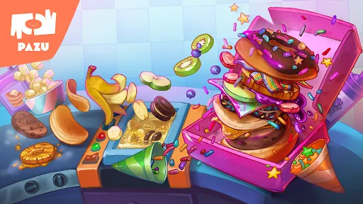 Screenshot di Burger Maker Kids Cooking Game