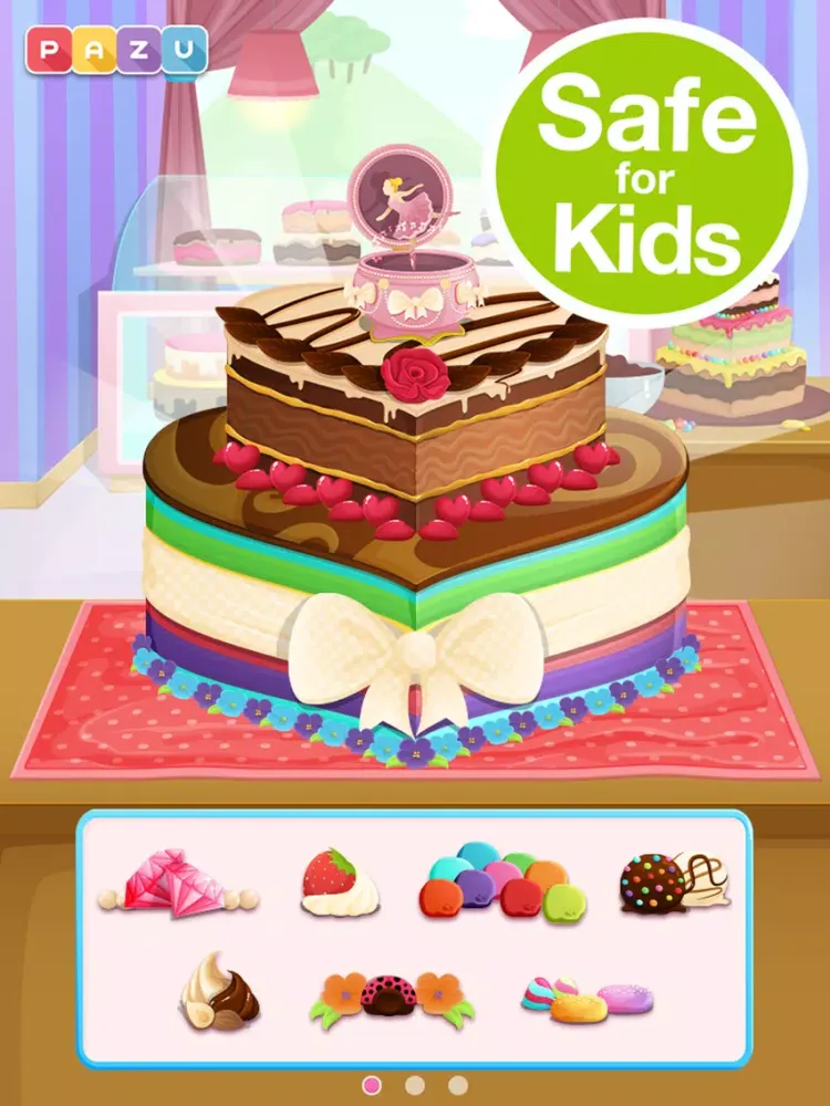 Capturas de tela do Cake Shop - Making & Cooking Cakes Game for Kids, by Pazu iPad 