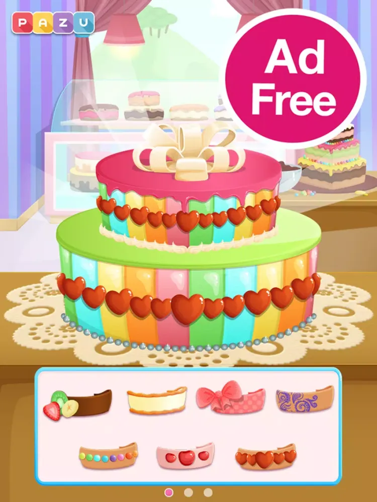 Capturas de tela do Cake Shop - Making & Cooking Cakes Game for Kids, by Pazu iPad 