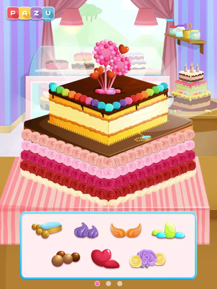 Capturas de tela do Cake Shop - Making & Cooking Cakes Game for Kids, by Pazu iPad 