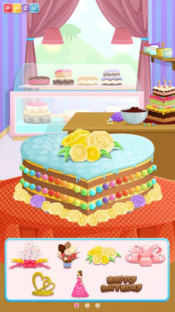 Capturas de tela do Cake Shop - Making & Cooking Cakes Game for Kids, by Pazu