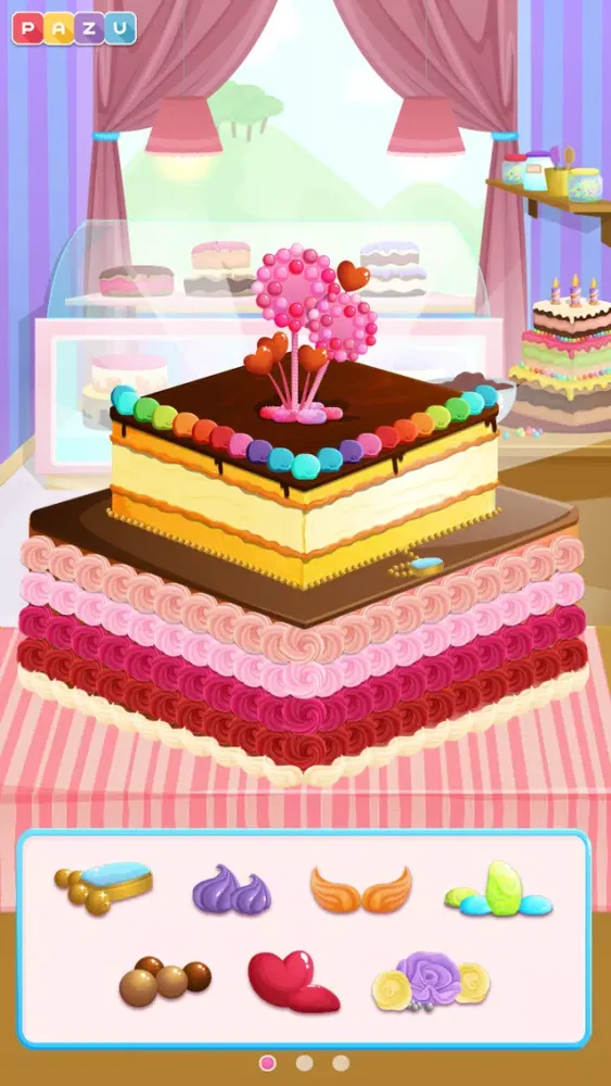 Capturas de tela do Cake Shop - Making & Cooking Cakes Game for Kids, by Pazu