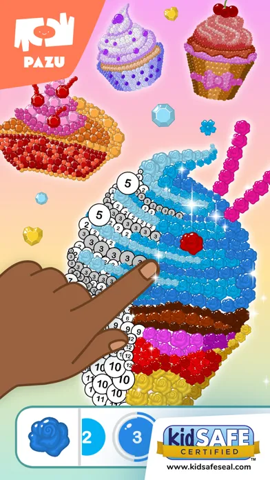 Capturas de tela do Color by number games for kids
