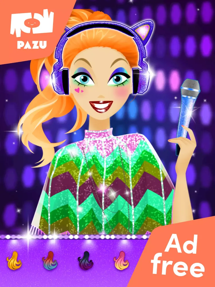 Tangkapan layar Makeup girls star dress up