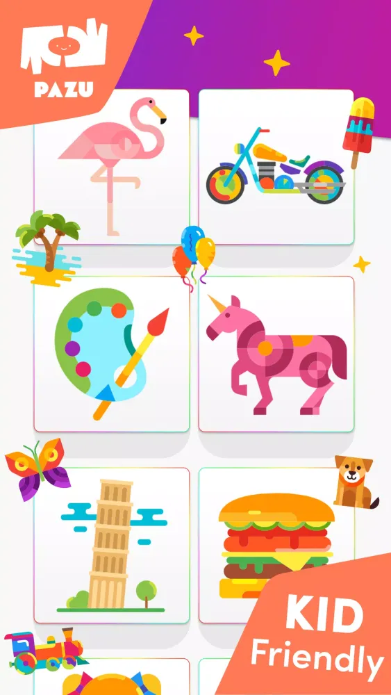 Coloring games for toddlers سکرین شاٹس