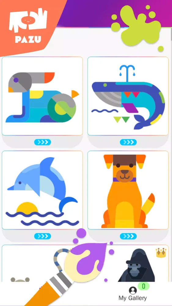 Coloring games for toddlers سکرین شاٹس