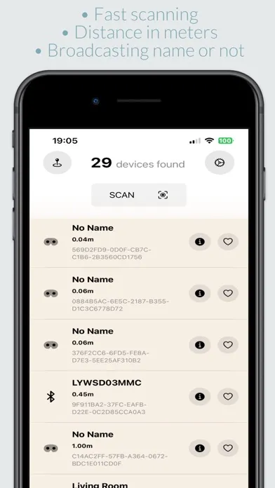 BLE Scan Pro應用截圖