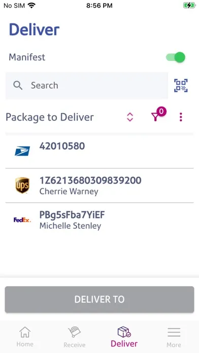 Captures d'écran de PitneyTrack