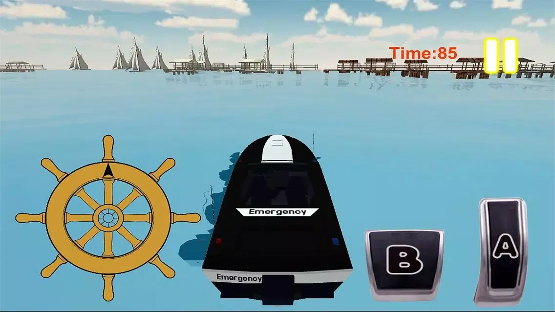 Ảnh chụp màn hình của Stunt Survival Boat