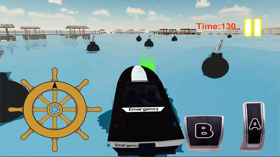 Ảnh chụp màn hình của Stunt Survival Boat