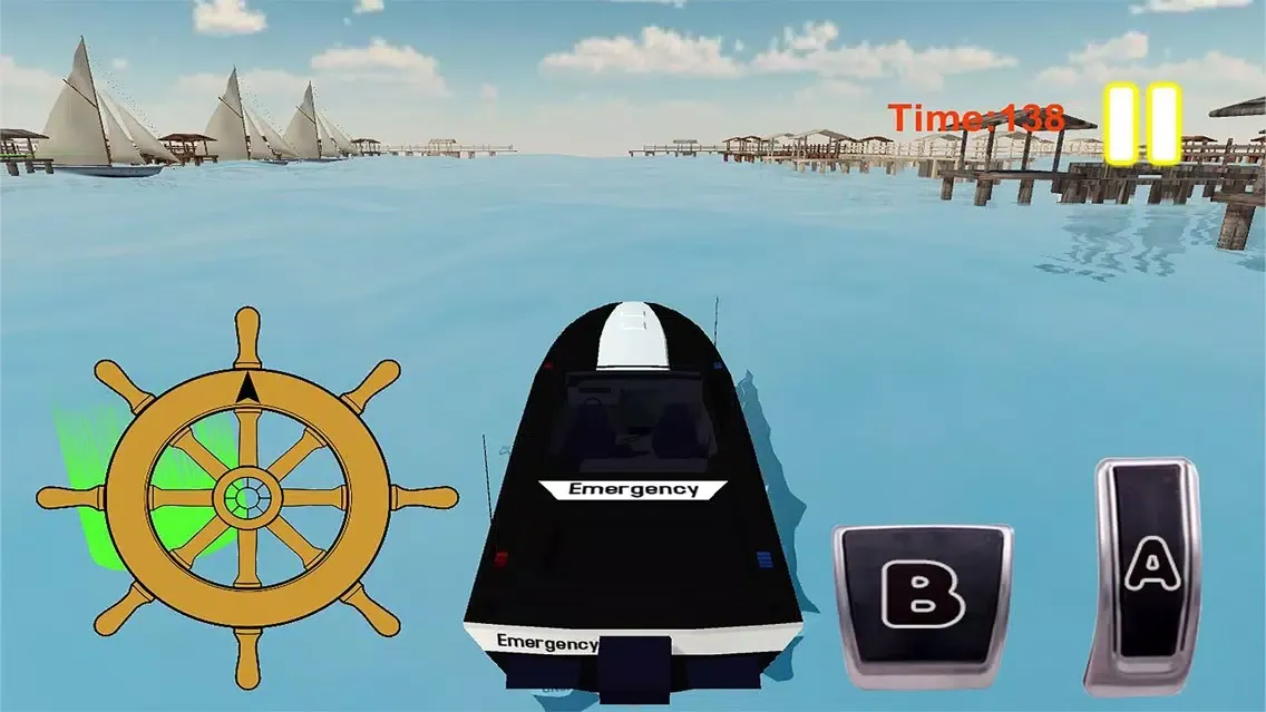 Ảnh chụp màn hình của Stunt Survival Boat