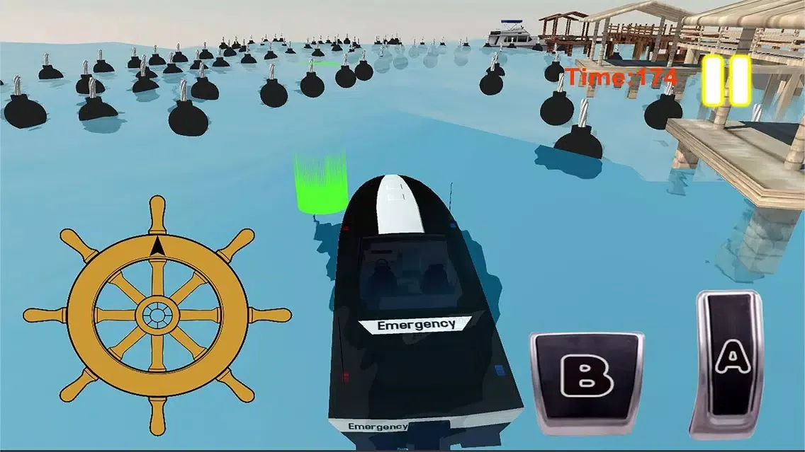 Ảnh chụp màn hình của Stunt Survival Boat
