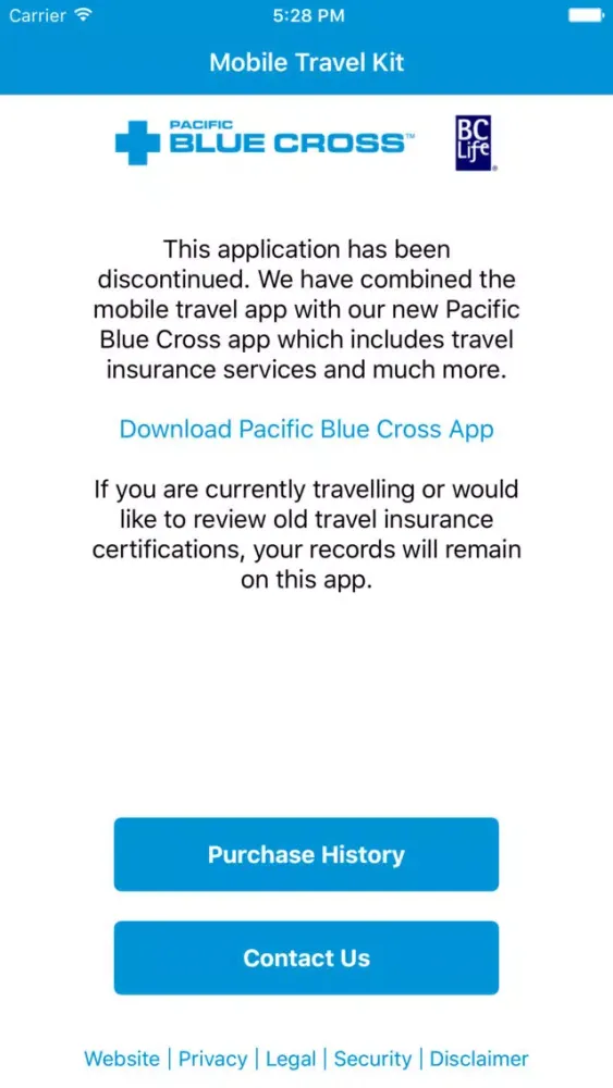 Mobile Travel Kit - Pacific Blue Cross স্ক্রিনশট