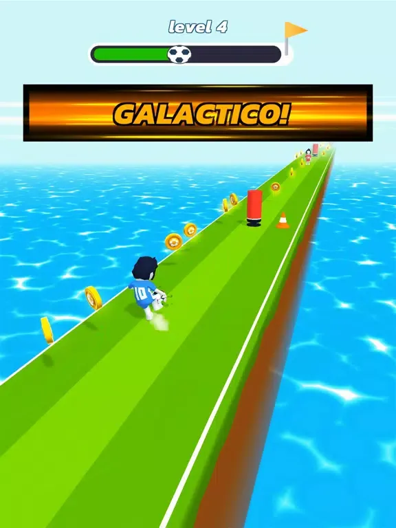 Tangkapan skrin Goal Run 3D iPad 