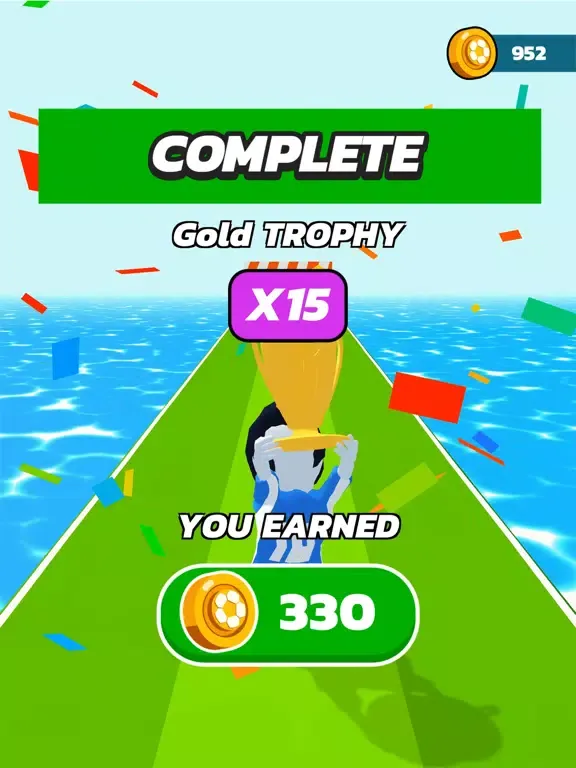 Tangkapan skrin Goal Run 3D iPad 