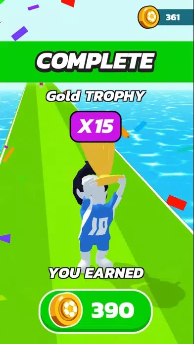 Tangkapan skrin Goal Run 3D