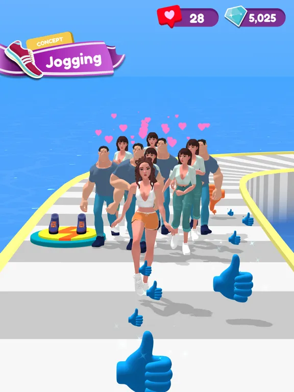 Tangkapan layar Outfit Challenge iPad 
