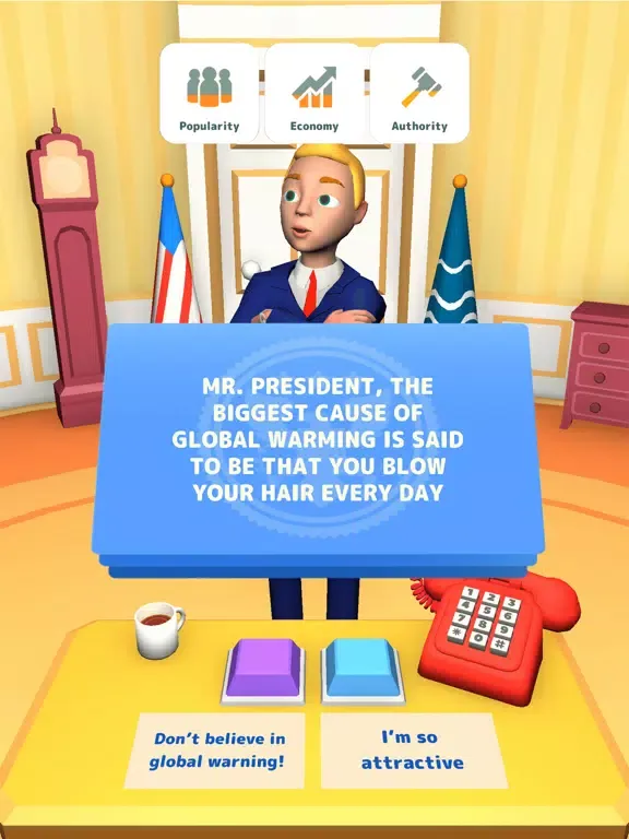 Capturas de tela do The President 3D iPad 