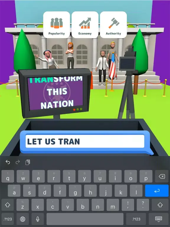 Capturas de tela do The President 3D iPad 
