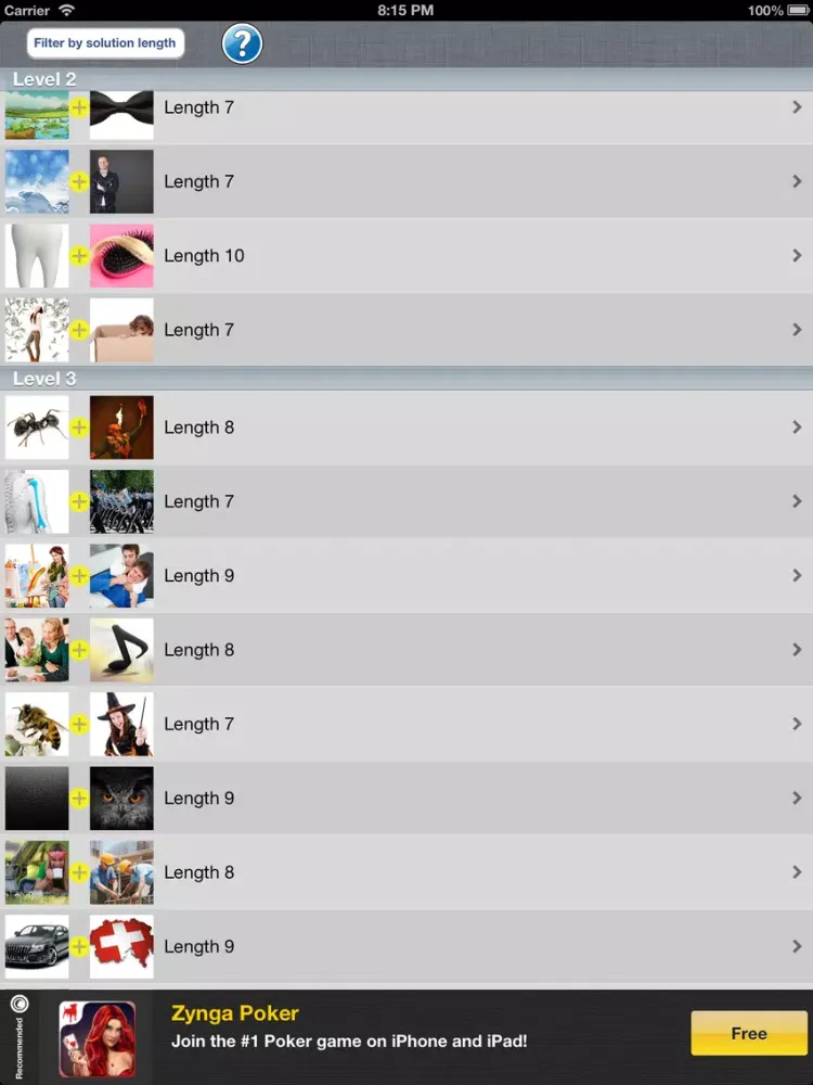 Cheat for Pic Combo - All Answers iPad 應用截圖