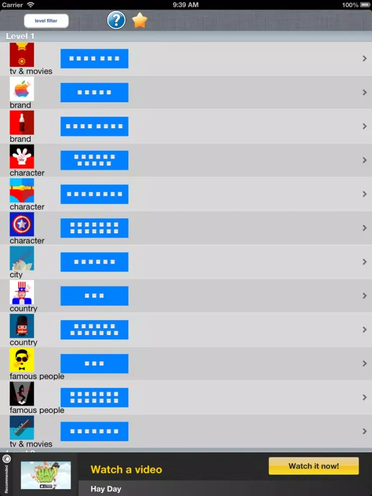 Cheat for Icon Pop Mania - All Answers iPad 應用截圖