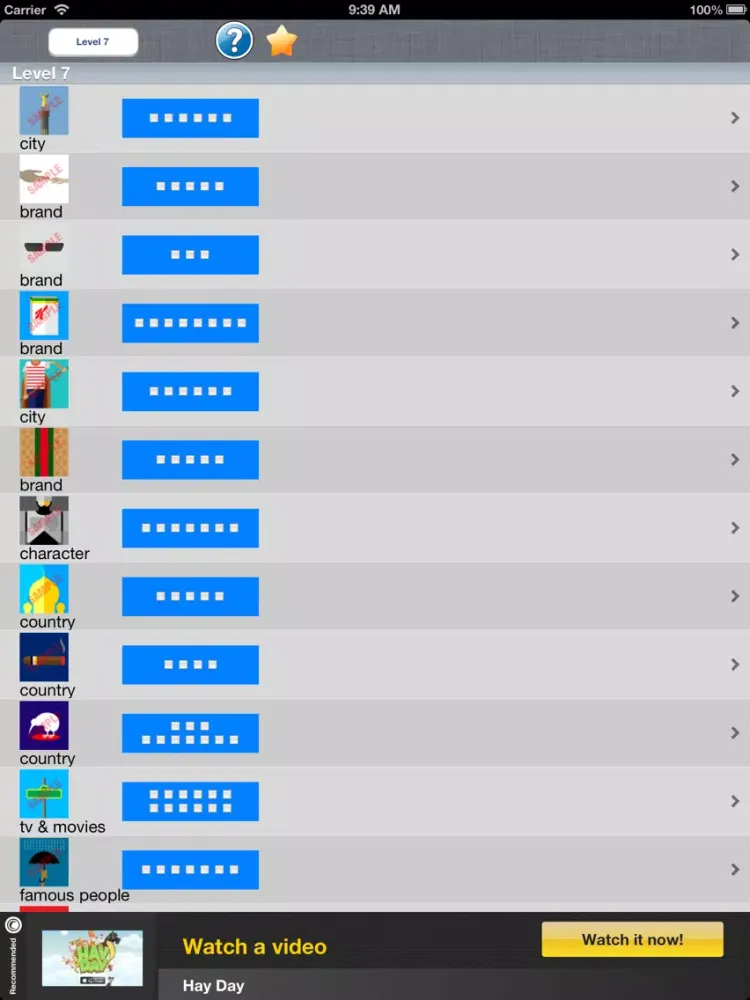Cheat for Icon Pop Mania - All Answers iPad 應用截圖